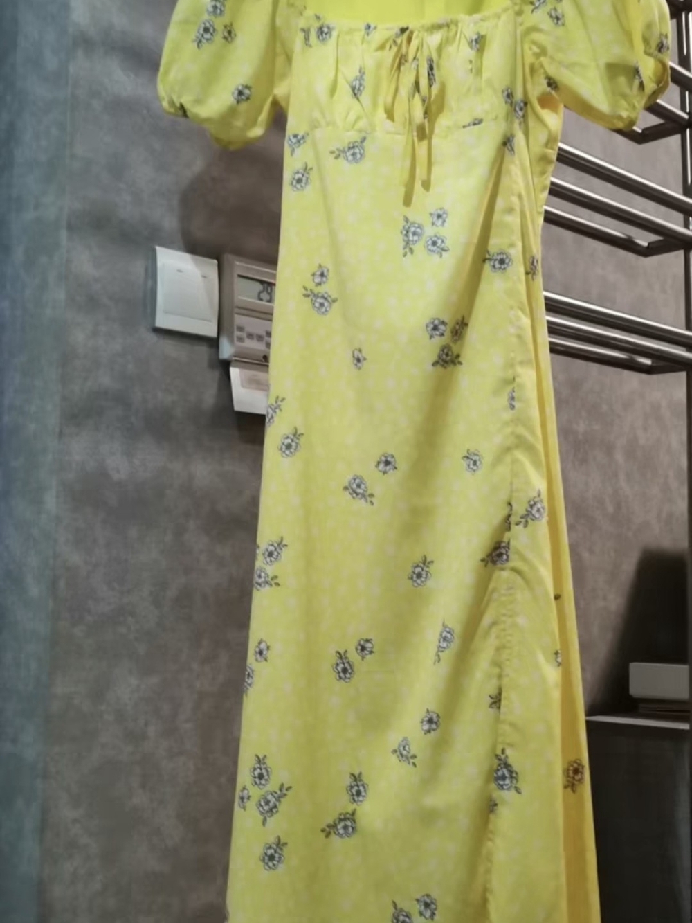 Yellow Floral Maxi Dress